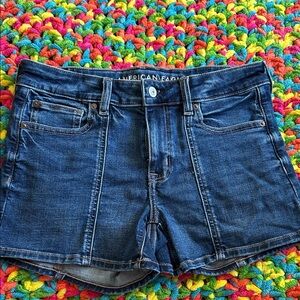 American Eagle Outfitters Dark Blue Jean Shorts